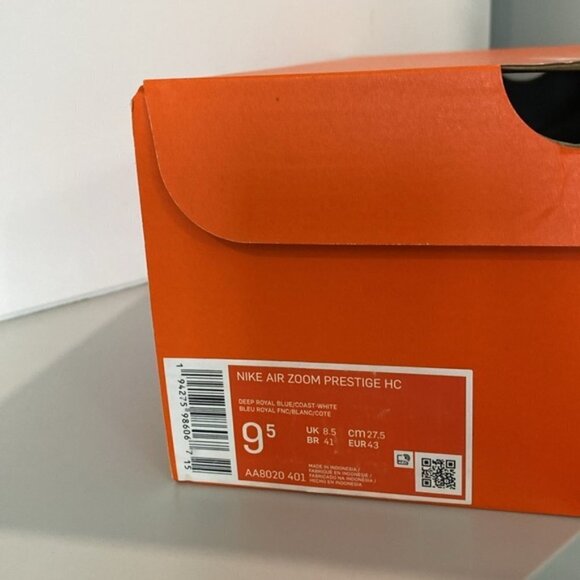 Nike Air Zoom Prestige HC Tennis Shoes Sz 9.5 - Picture 12 of 12